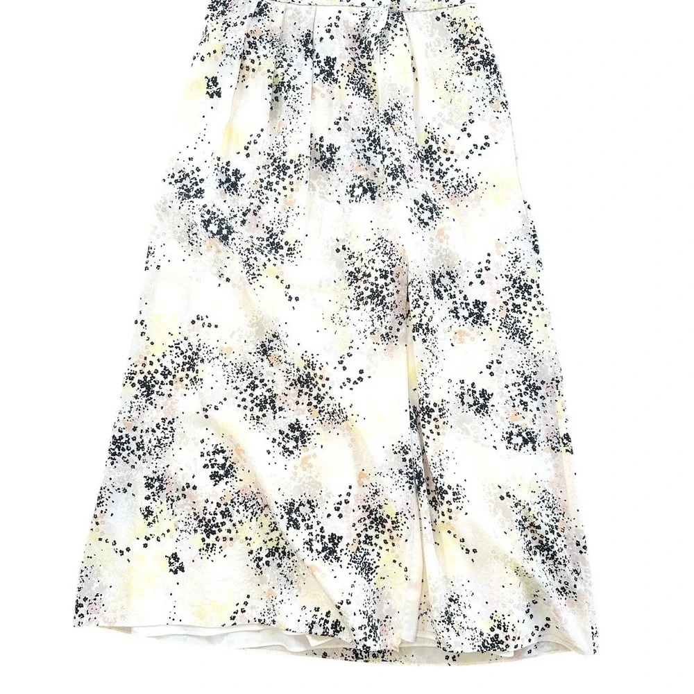 Equipment Tavine 100% Silk Wrap Dress Pockets Kimono Sleeve Abstract Floral Sz 4